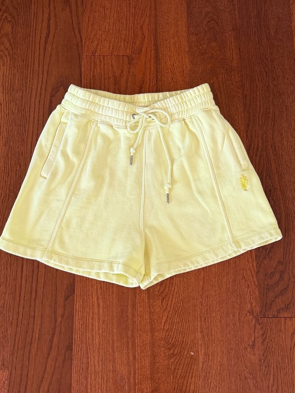 FP Movement High Waist Sweat Shorts Neon Green OB1896934 size XS